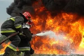 آتش‌سوزی در کارخانه لبنیات میهن