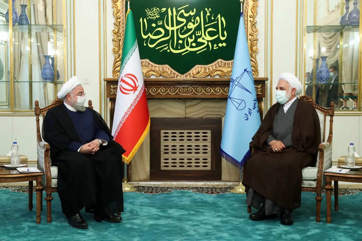 روحانی به دیدار رئیس جدید قوه قضاییه رفت+جزییات