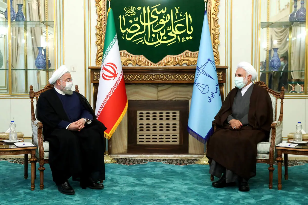 روحانی به دیدار رئیس جدید قوه قضاییه رفت+جزییات