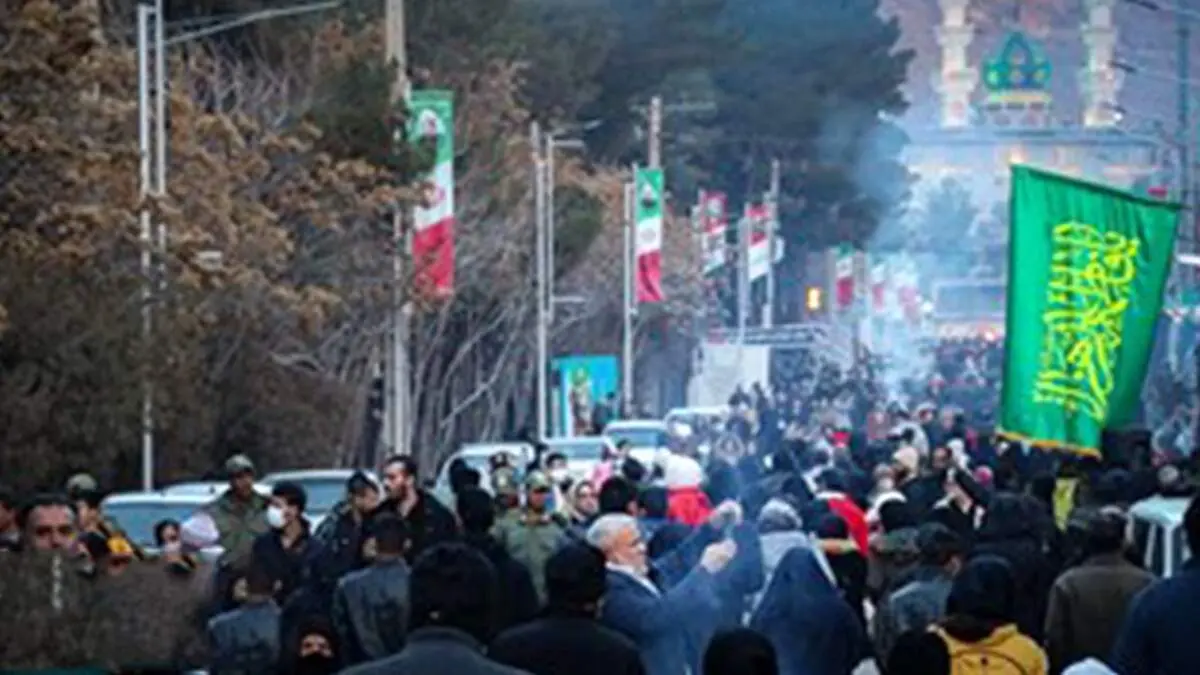 ویدئوی هولناک از لحظه پخش صدای انفجار دوم در حادثۀ تروریستی کرمان