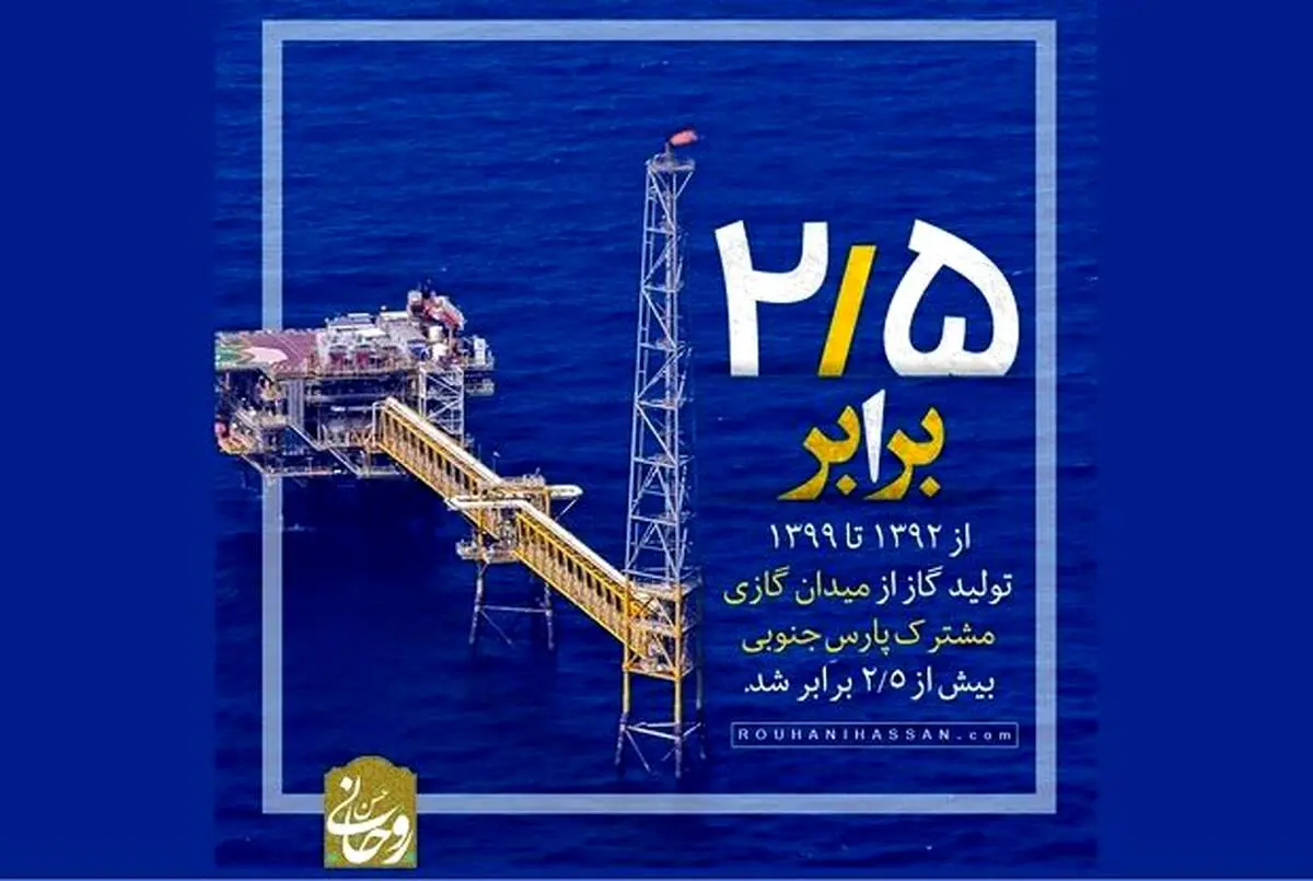  سایت حسن روحانی منتشر کرد/ تولید گاز در دولت قبل + جزئیات