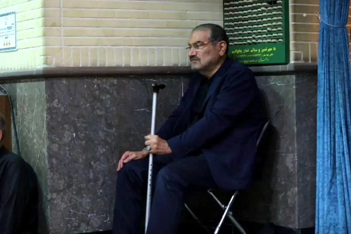 تصویری از علی شمخانی در جمع عزاداران ظهر عاشورا