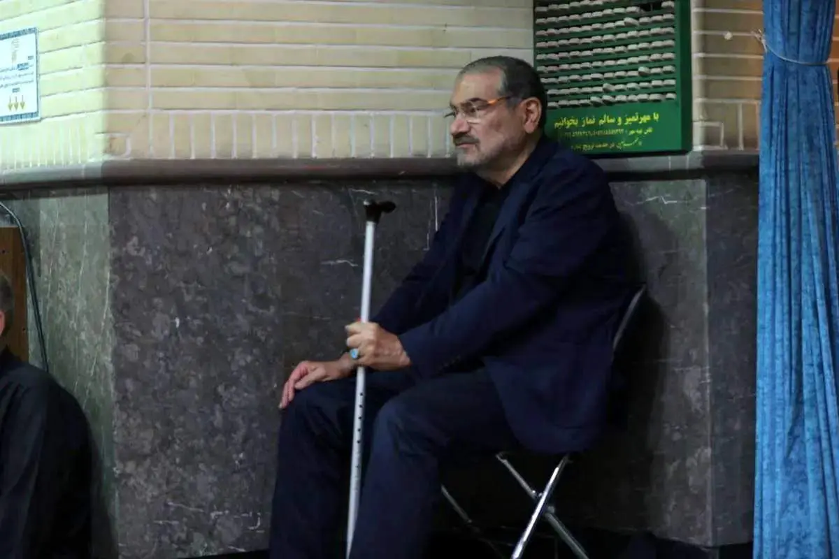 تصویری از علی شمخانی در جمع عزاداران ظهر عاشورا