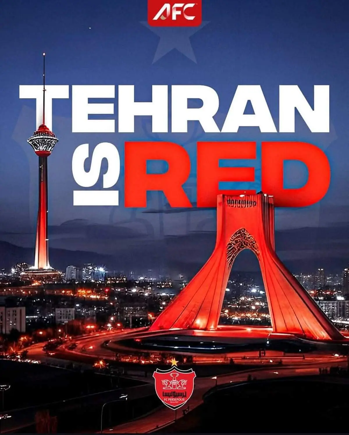 پوستر ویژه AFC برای برد پرسپولیسی‌ها