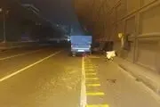 تصادف وحشتناک در تونل توحید + عکس