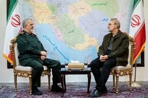 دیدار لاریجانی با سرلشکر پاکپور