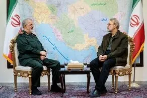 دیدار لاریجانی با سرلشکر پاکپور