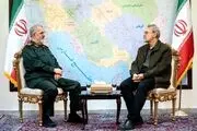 دیدار لاریجانی با سرلشکر پاکپور