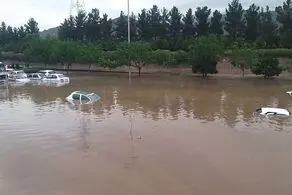 یک عکس وحشتناک قبل از وقوع سیل در مشهد/ تصویر