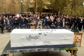 علی لاریجانی در مراسم تشییع پیکر این چهره مطرح فرهنگ و ادب حضور یافت + عکس 