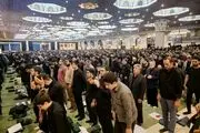 حضور اقشار مردم در مصلی تهران برای وداع با رییس‌جمهور و یاران