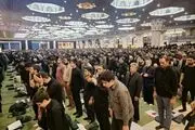 حضور اقشار مردم در مصلی تهران برای وداع با رییس‌جمهور و یاران