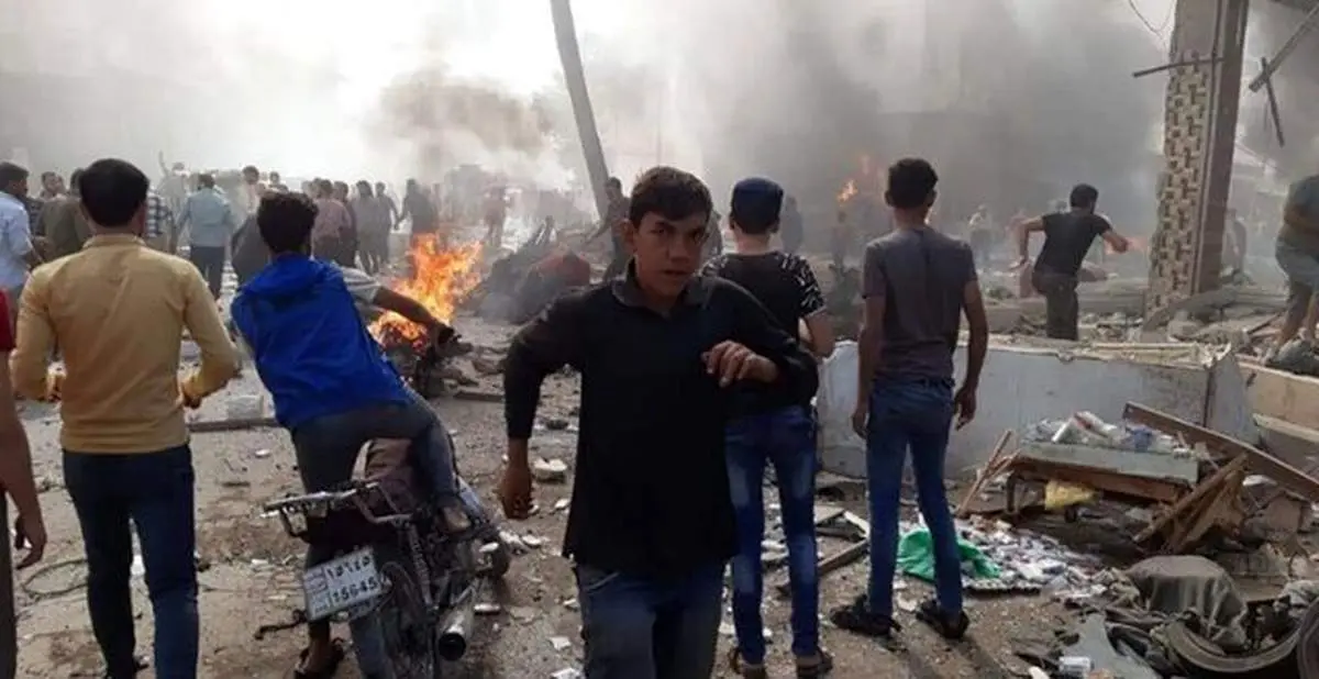 انفجار یک موتور سیکلت بمبگذاری شده در شمال حلب + عکس