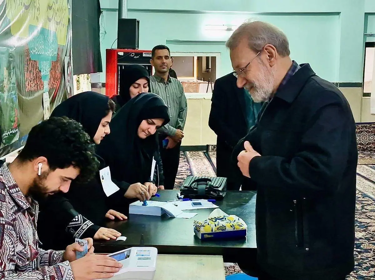 علی لاریجانی در مازندران رای داد + عکس 