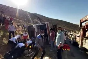تمام جزئیات حادثه دلخراش واژگونی اتوبوس حامل خبرنگاران محیط زیست تاکنون+عکس