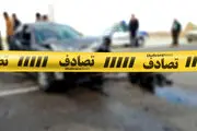 تصادف هولناک در بزرگراه چمران تهران/ راننده به بیرون از خودرو پرت شد/ عکس