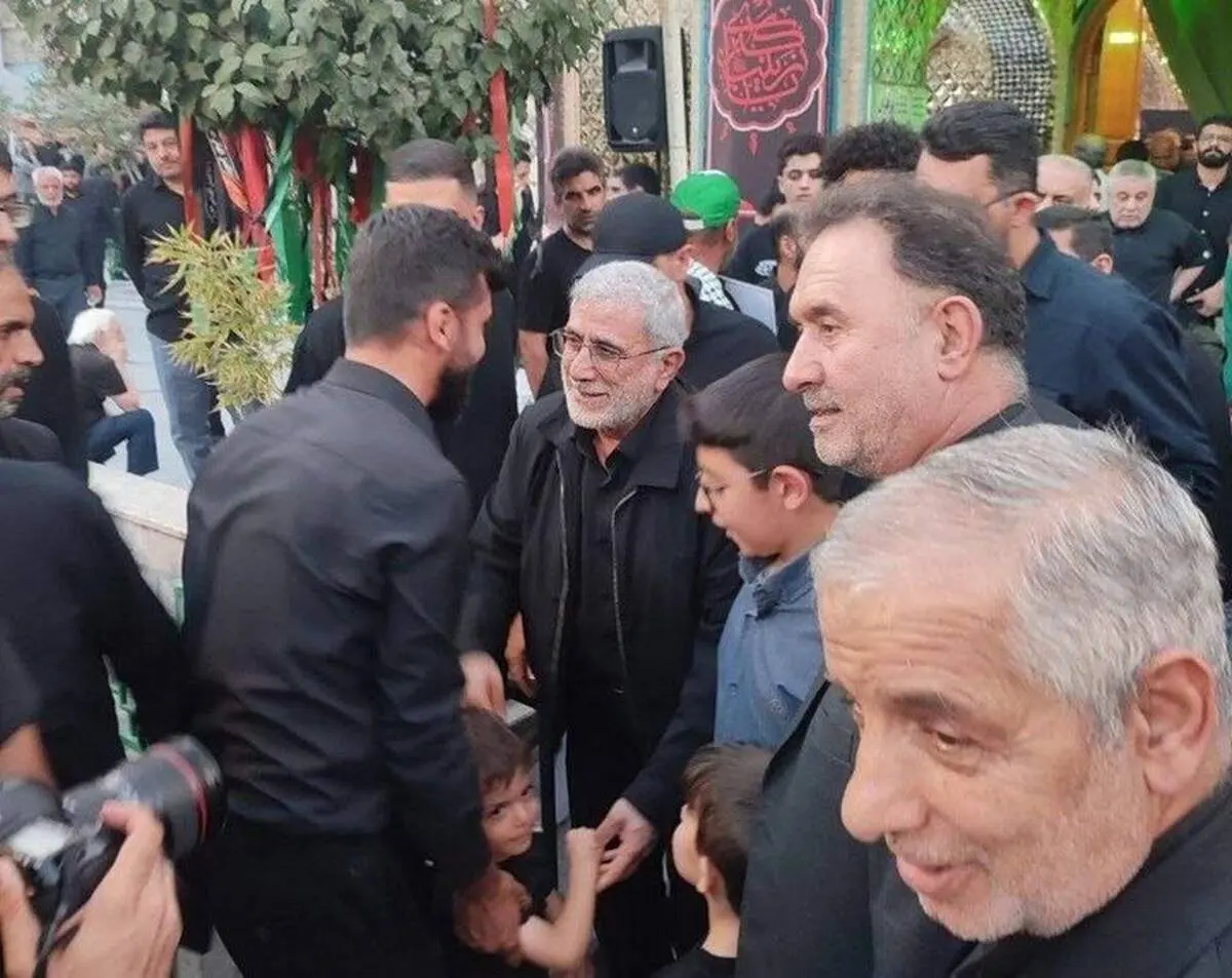 حضور فرمانده نیروی قدس سپاه در مراسم بزرگداشت شهادت رهبر انقلاب اسلامی در چیذر + عکس 