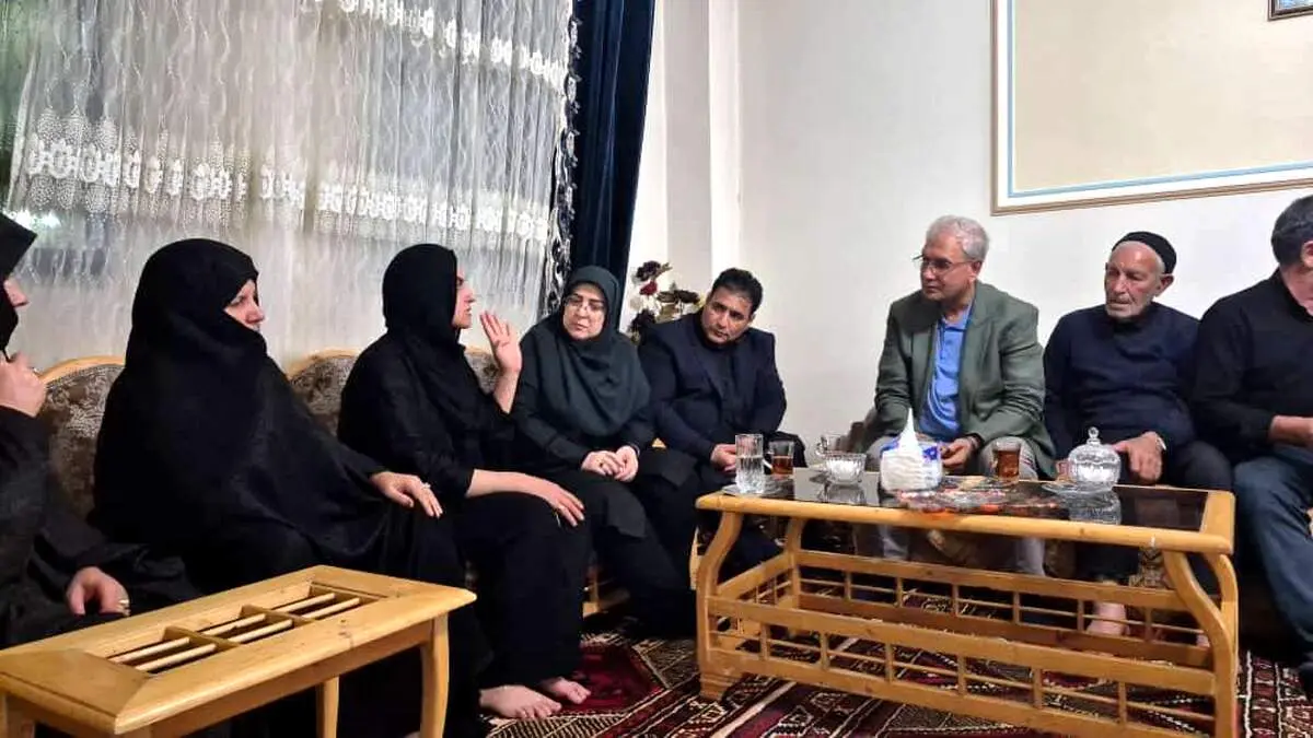دیدار سخنگوی دولت و دستیار اجتماعی رئیس‌جمهور با خانواده الهه حسین‌نژاد