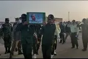 آیین تشییع و تدفین پیکر شهید شادمانی در همدان برگزار شد 