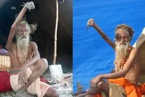 کار عجیب این مرد دیوانه با دست راستش!+عکس
