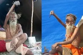 کار عجیب این مرد دیوانه با دست راستش!+عکس