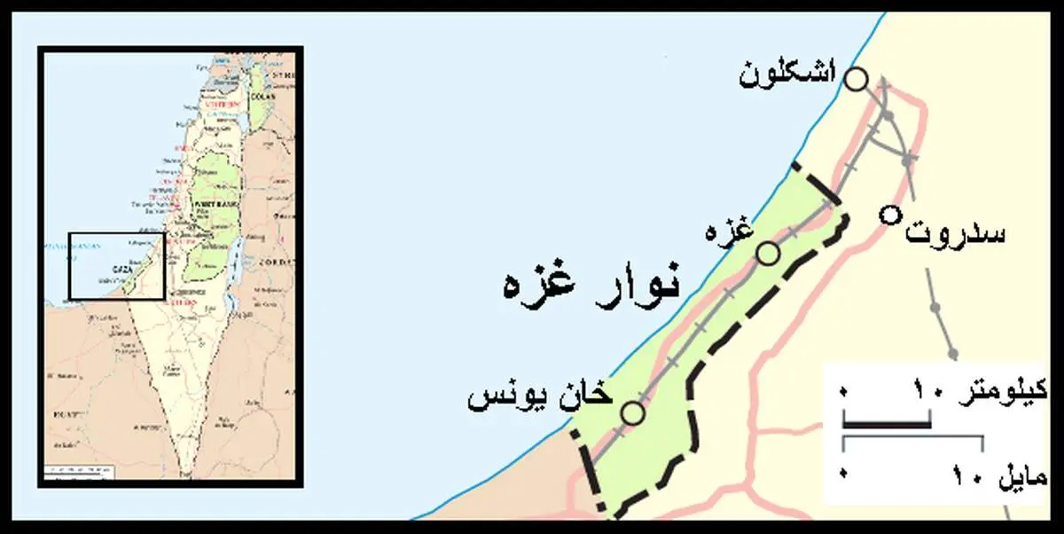 نوار غزه با دیوار محصور شد