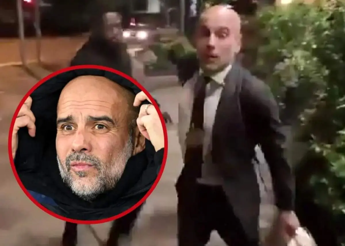 کتک کاری پپ گواردیولا در خیابان بعد از شکست در آنفیلد + فیلم 