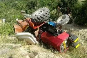 واژگونی مرگبار تراکتور در روستای پسین دره بجنورد/ 4 نفر کشته شدند