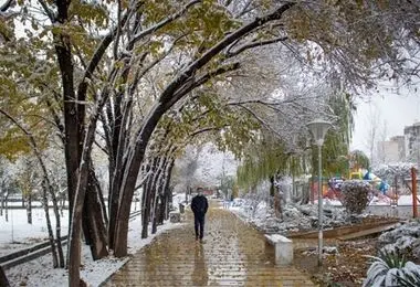 بارش برف از فردا شنبه ۲۴ آبان در این مناطق کشور/ هشدار رعدو برق