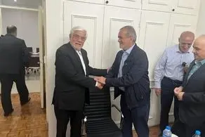 دیدار پزشکیان با عارف/ اعلام حمایت بنیاد امید ایرانیان از پزشکیان
