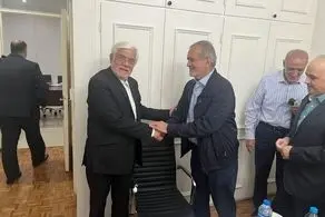 دیدار پزشکیان با عارف/ اعلام حمایت بنیاد امید ایرانیان از پزشکیان