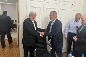 دیدار پزشکیان با عارف/ اعلام حمایت بنیاد امید ایرانیان از پزشکیان