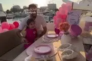 جشن تولد خانوادگی دختر بیرانوند روی آب!/ فیلم