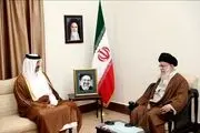دیدار امیر قطر با رهبر انقلاب
