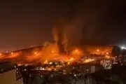 تصاویر ادعایی شبکه های اجتماعی درباره «آتش سوزی در زندان اوین»