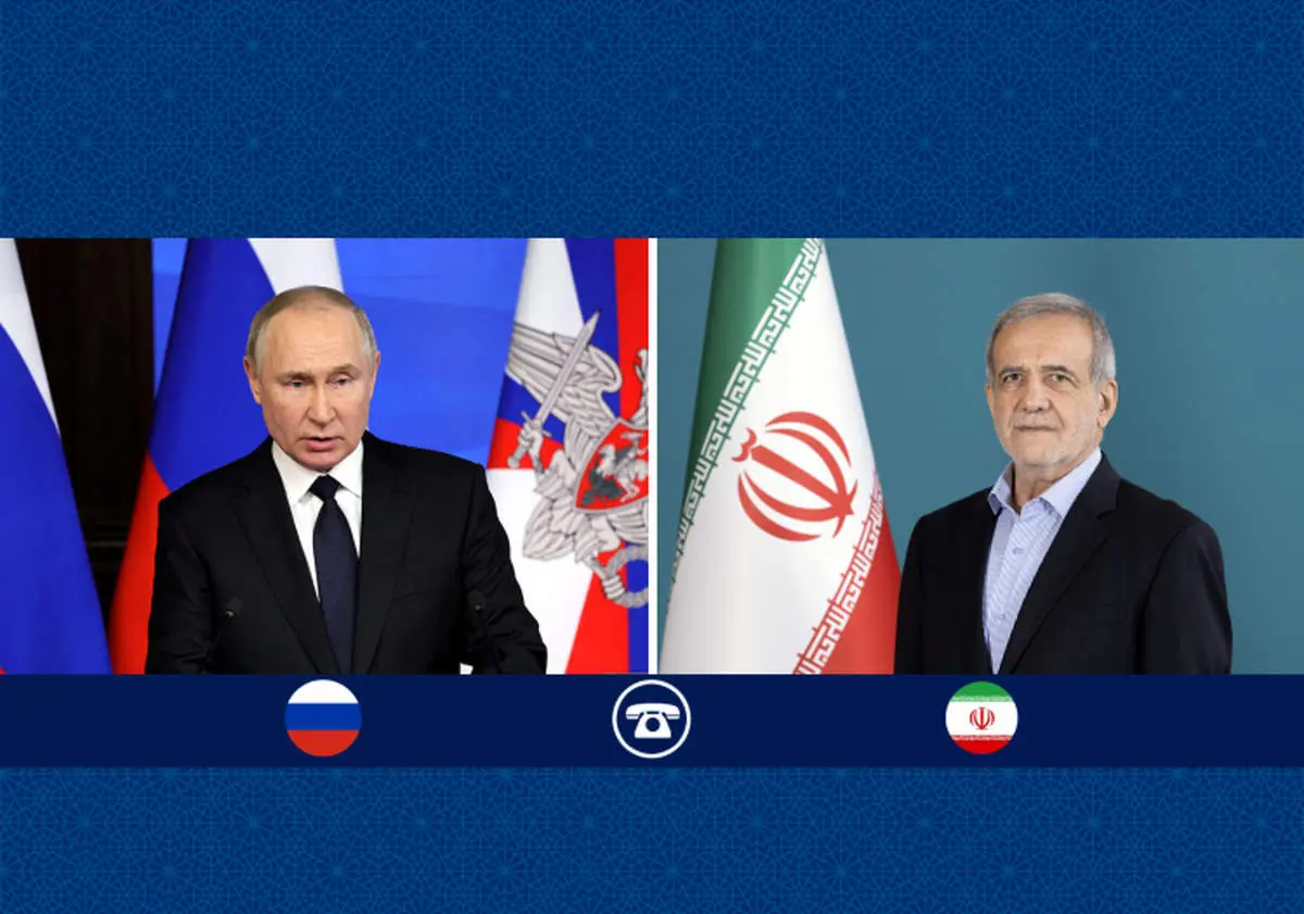 پوتین: روسیه آماده مساعدت‌های فنی لازم درباره مذاکرات ایران و آمریکا است/ تشکر پزشکیان از روسیه برای کمک به اطفای حریق 