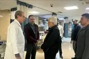 بازدید عارف از اورژانس بیمارستان سینا و عیادت از مجروحان و بیماران