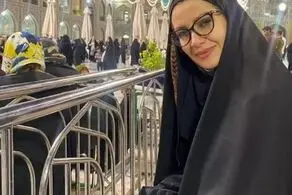  خاله شادونه در مراسم شب احیا/ عکس
