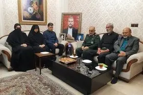 سردار سلامی به منزل حسین امیرعبداللهیان رفت + عکس