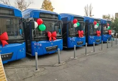 اتوبوس برقی ایرانی وارد تهران شد