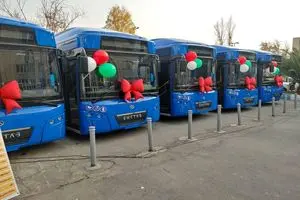 اتوبوس برقی ایرانی وارد تهران شد