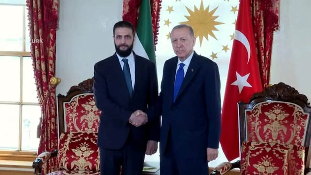 دیدار جولانی و‌ اردوغان در ترکیه 