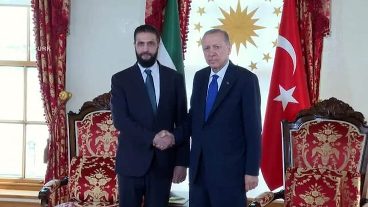 دیدار جولانی و‌ اردوغان در ترکیه 