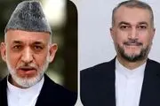 حامد کرزای با امیرعبداللهیان تماس گرفت