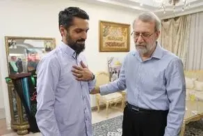 دیدار علی لاریجانی با خانواده شهید ربانی 