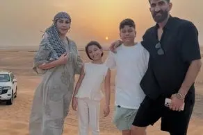تفریحات آنچنانی علیرضا بیرانوند و خانواده‌اش در دبی!/ تصاویر