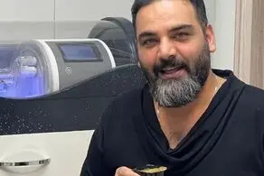 عکس جنجالی از احسان علیخانی با زن جواد عزتی/ تصویر