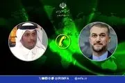گفت‌و‌گوی تلفنی وزرای امور خارجه  ایران و قطر