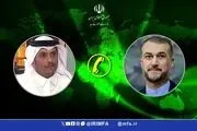 گفت‌و‌گوی تلفنی وزرای امور خارجه  ایران و قطر