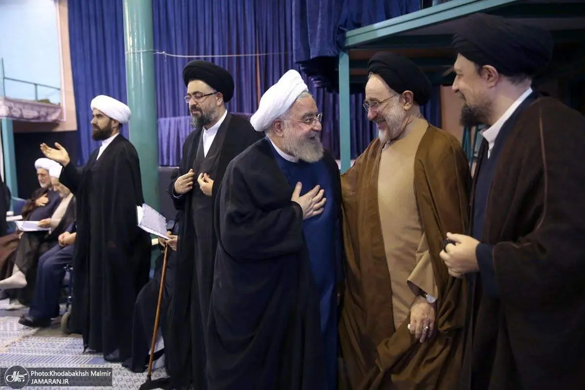 تصویر جالب از خوش و بش روحانی، خاتمی و سیدحسن خمینی + ببینید 